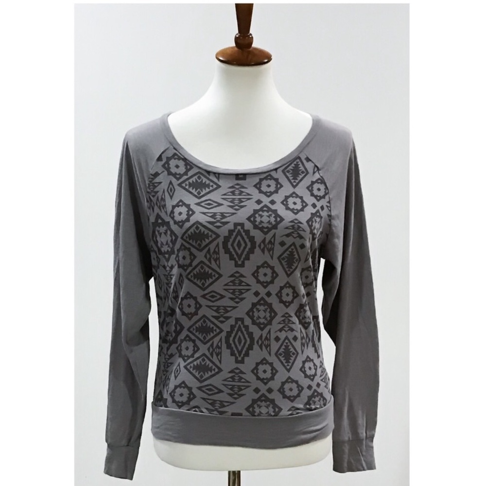 Pink Victoria’s Secret Aztec Print Long Sleeve Top XS